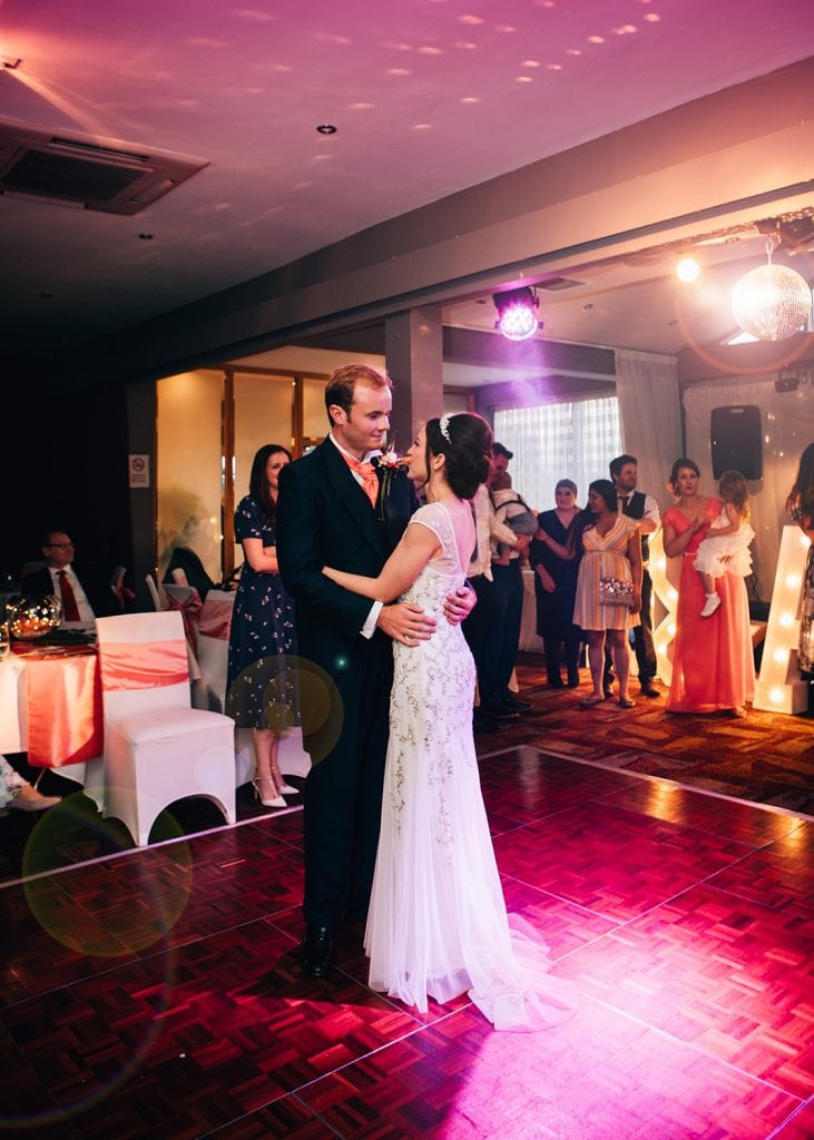 Mary & Alex performing their first dance at Beamish Park Hotel