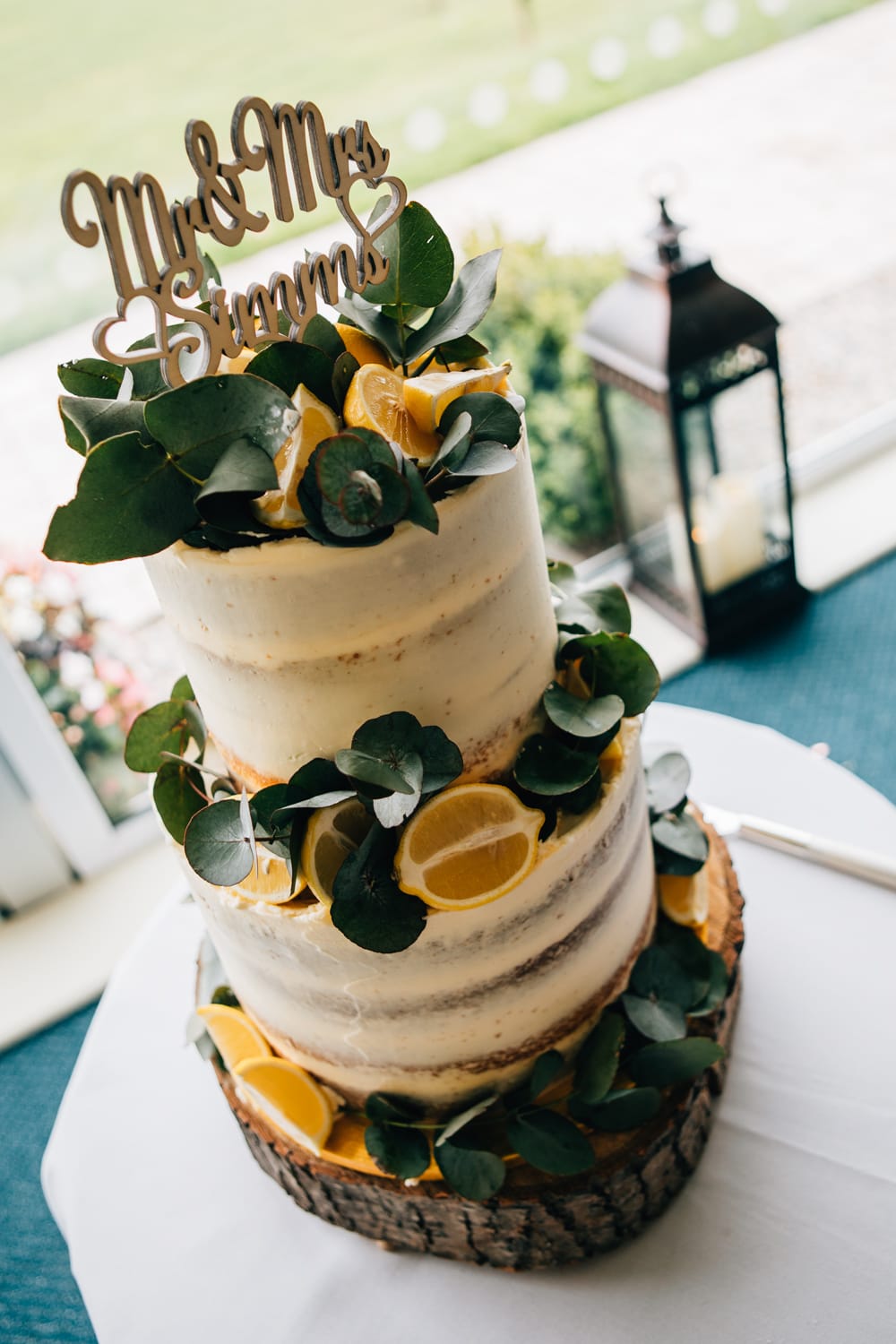 Lemon Themed Wedding Cake